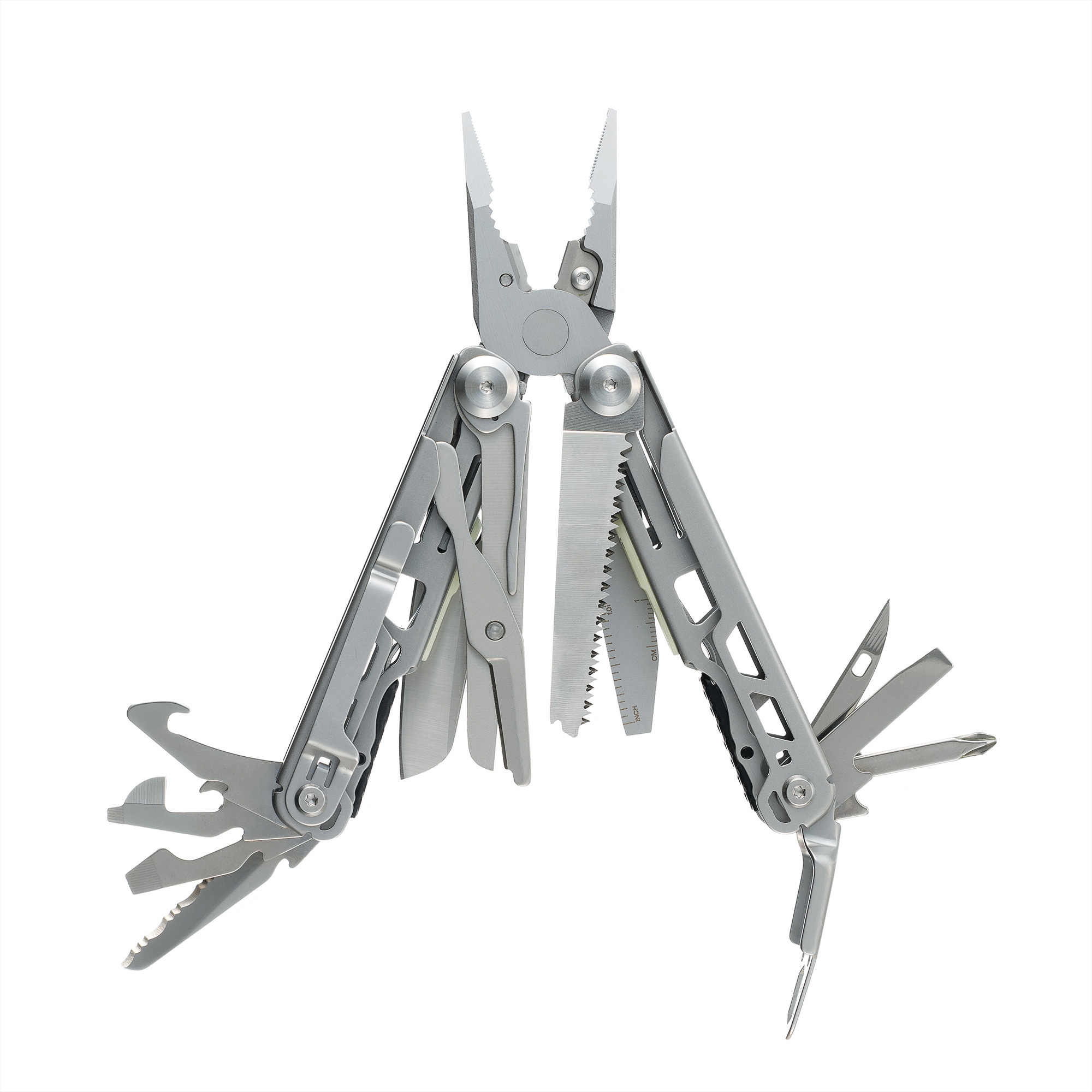 Мультитул Stinger, 110 х 22 мм, 22 функции, сталь, серебристый, в картонной коробке, в комплекте нейлоновый чехол-2