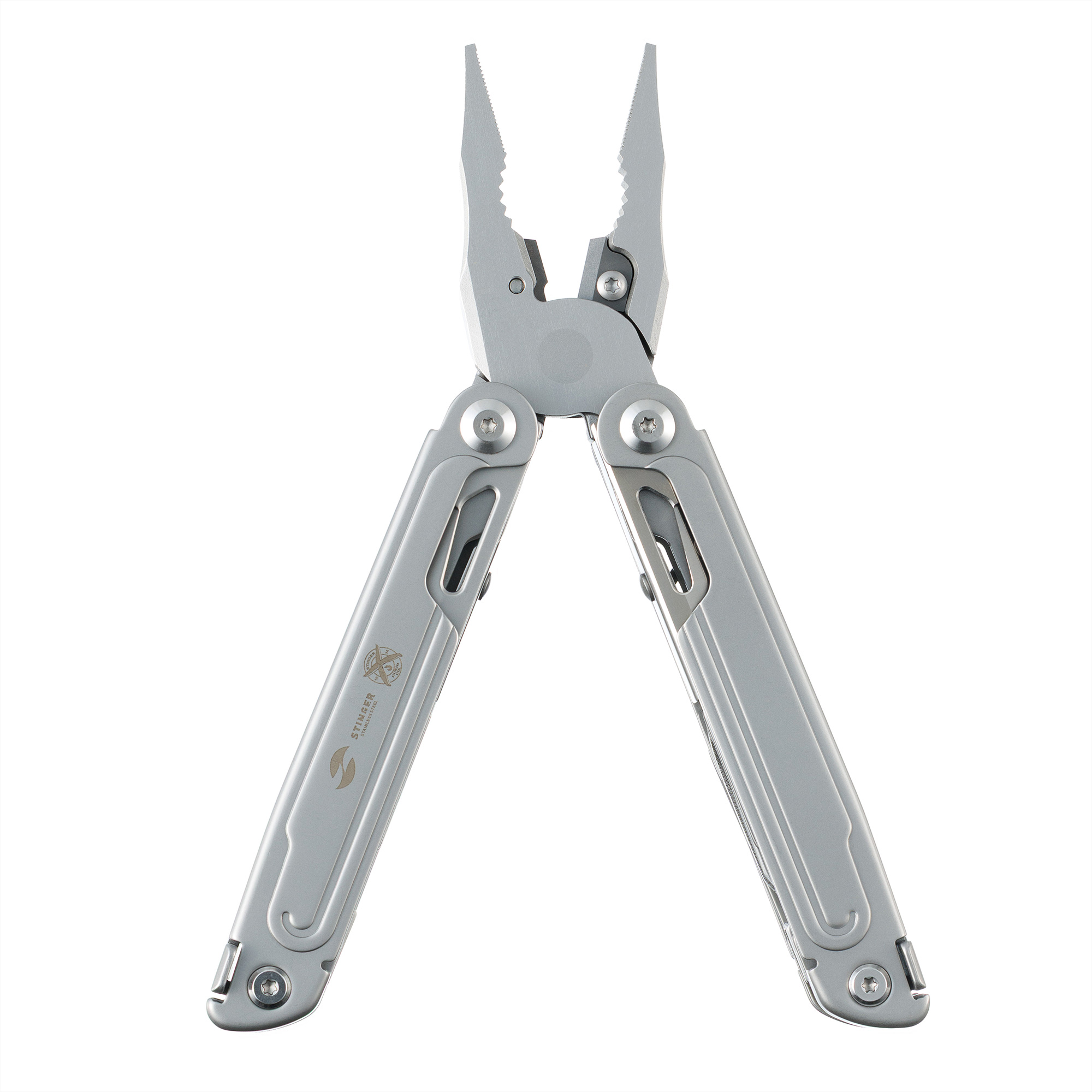 Мультитул Stinger, 113 х 22 мм, 21 функция, сталь, серебристый, в картонной коробке, в комплекте нейлоновый чехол-3