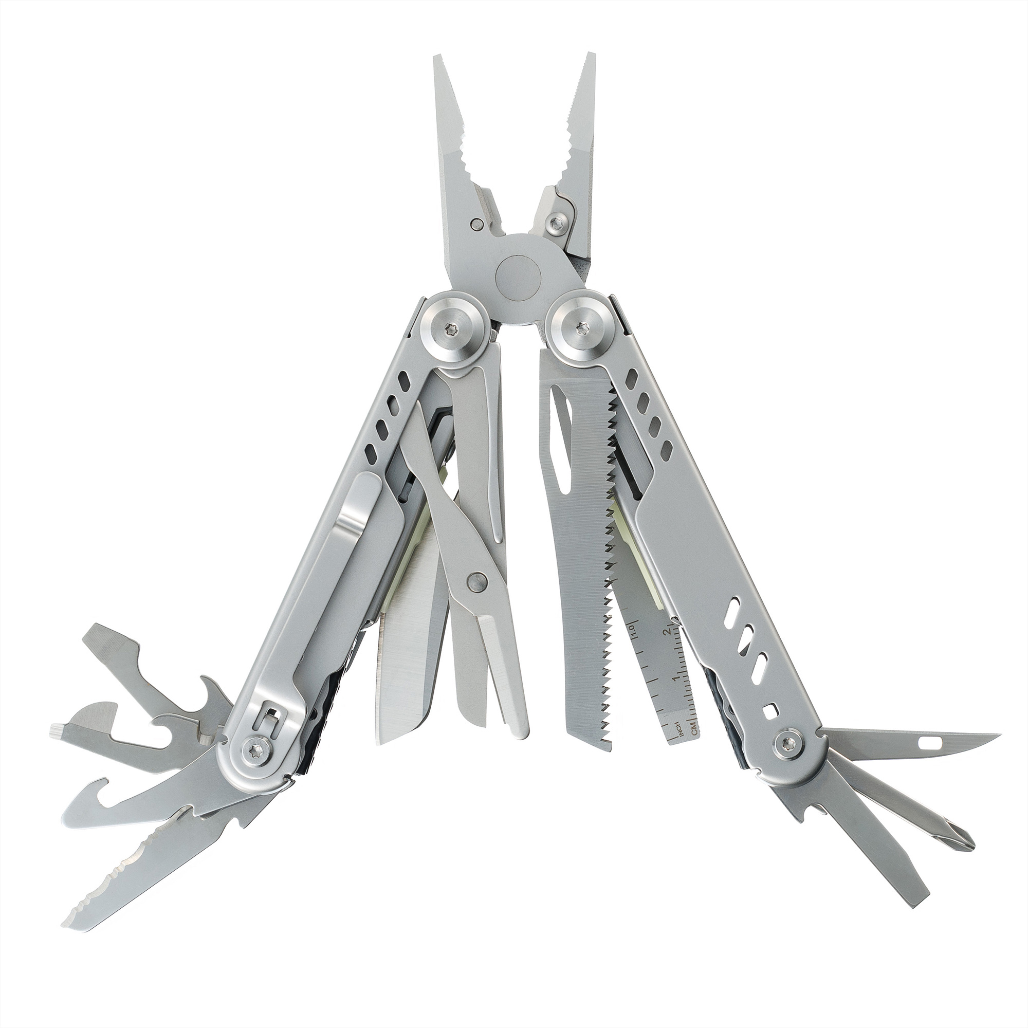 Мультитул Stinger, 110 х 27 мм, 21 функция, сталь, серебристый, в картонной коробке, в комплекте нейлоновый чехол-2