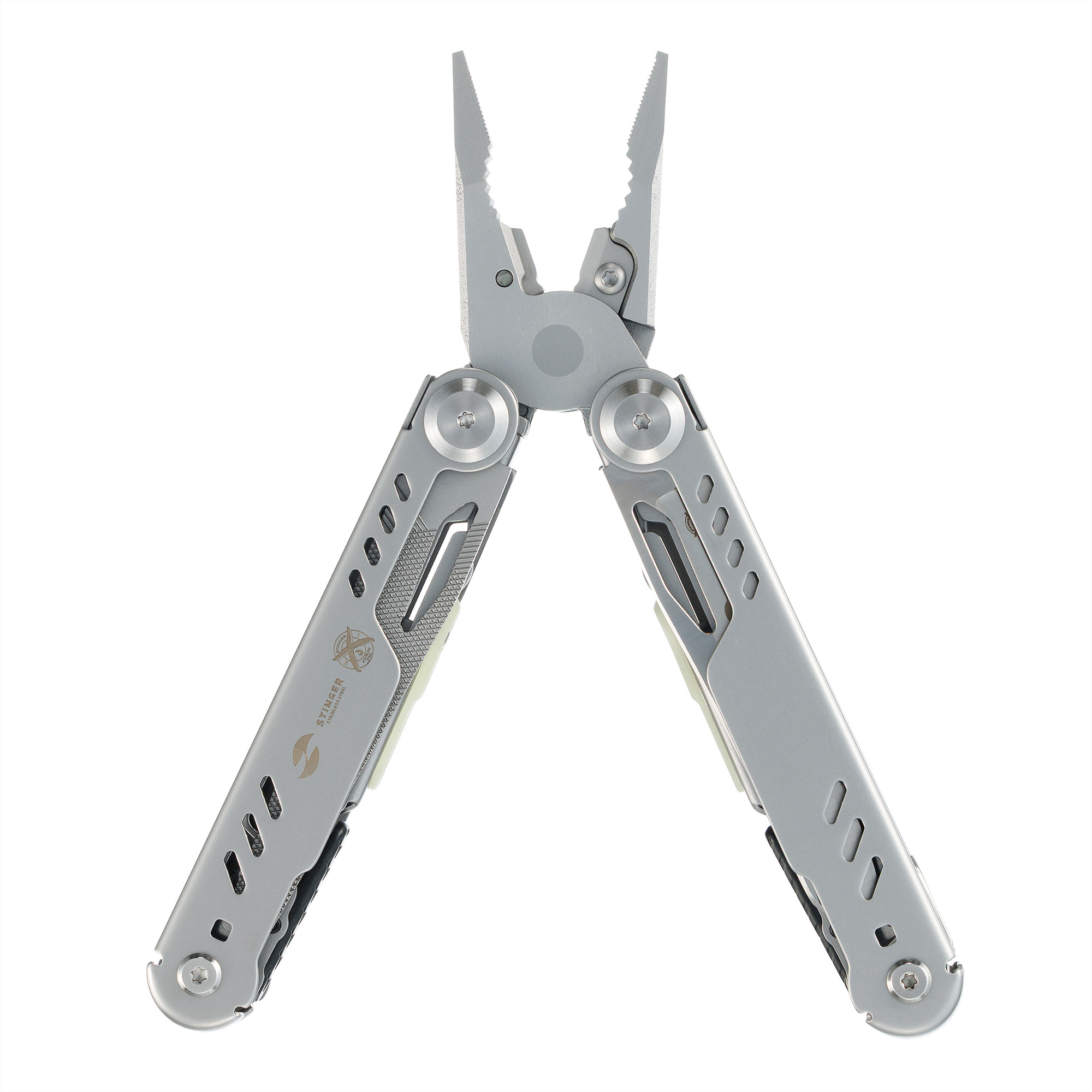 Мультитул Stinger, 110 х 27 мм, 21 функция, сталь, серебристый, в картонной коробке, в комплекте нейлоновый чехол-3