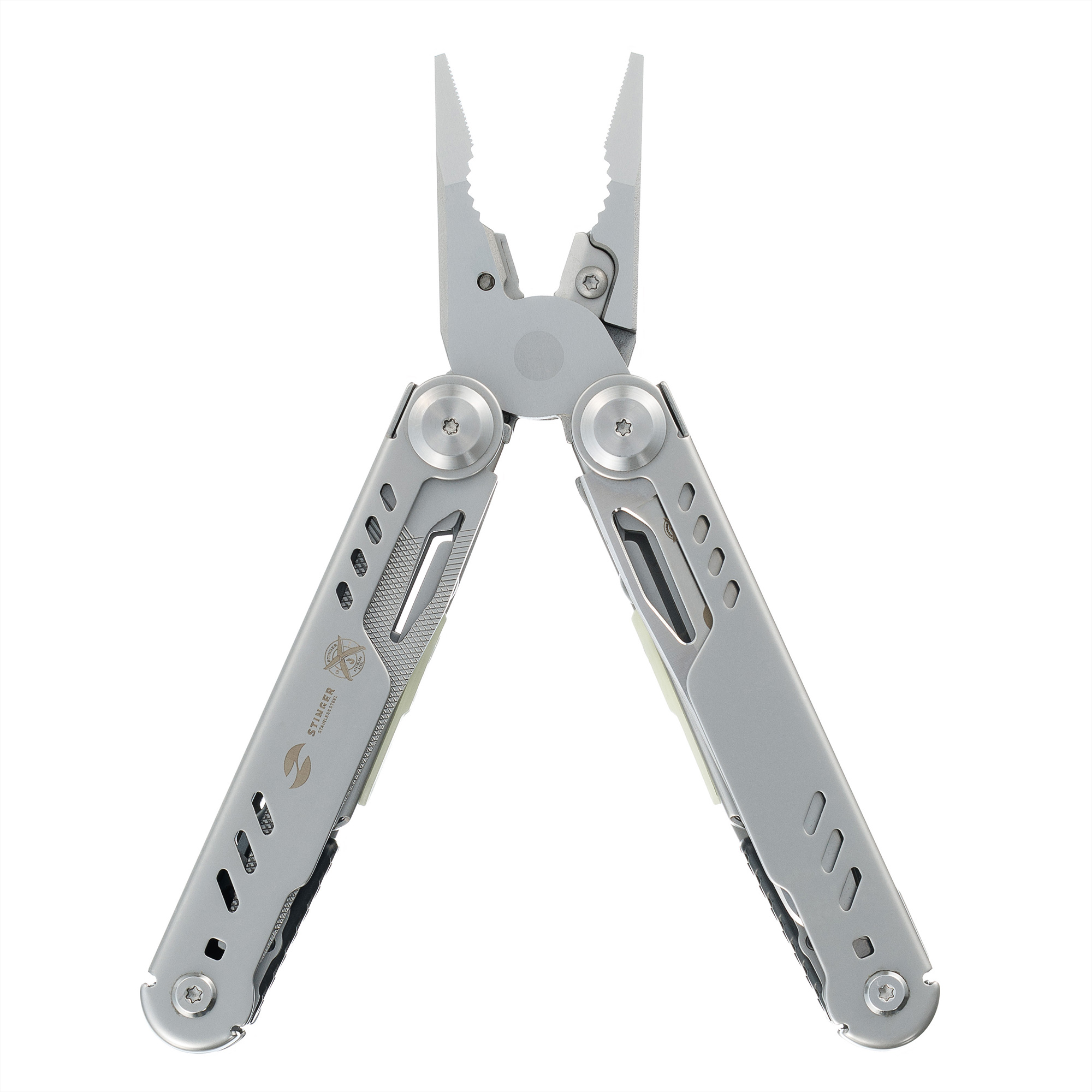 Мультитул Stinger, 110 х 27 мм, 23 функции, сталь, серебристый, в картонной коробке, в комплекте нейлоновый чехол-3