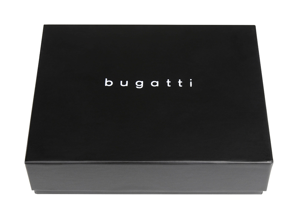 Портмоне для кредитных карт BUGATTI НОМ | NOME, с защитой данных RFID, черное, натуральная воловья кожа, 10,2х0,3х8,2 см-5
