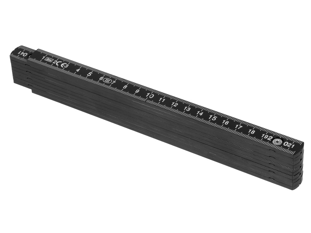Складная линейка длиной 2 м "Plank", черный-2