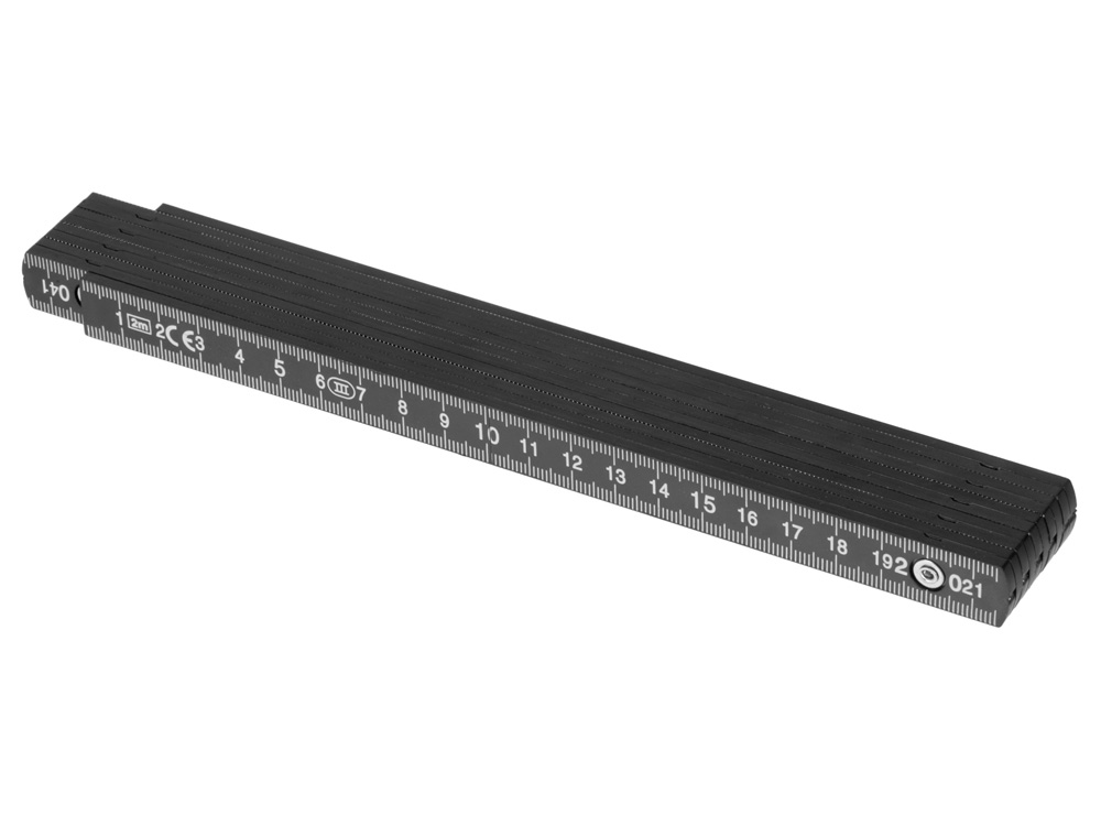 Складная линейка длиной 2 м "Plank", черный-3
