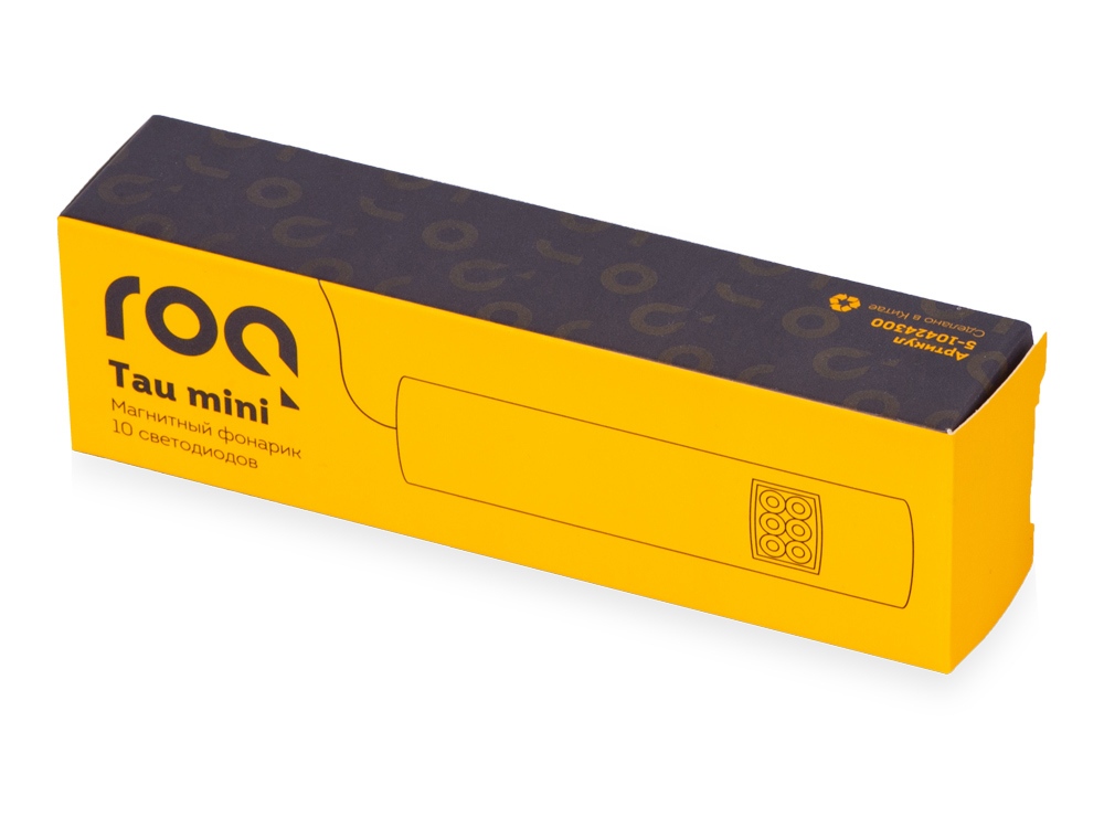 Магнитный фонарик «Tau mini», 10 диодов, черный (Р)-6