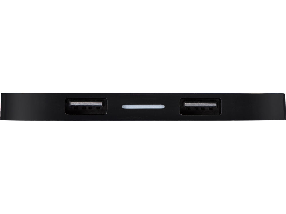 Беспроводная зарядка «Tile» с 2 USB-A, 5 Вт, черный-5
