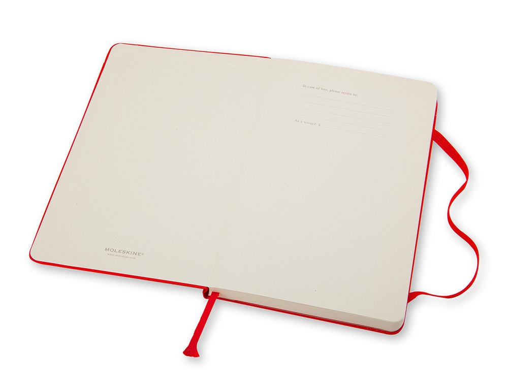 Записная книжка Moleskine Classic (в линейку) в твердой обложке, Large (13х21см), красный-1