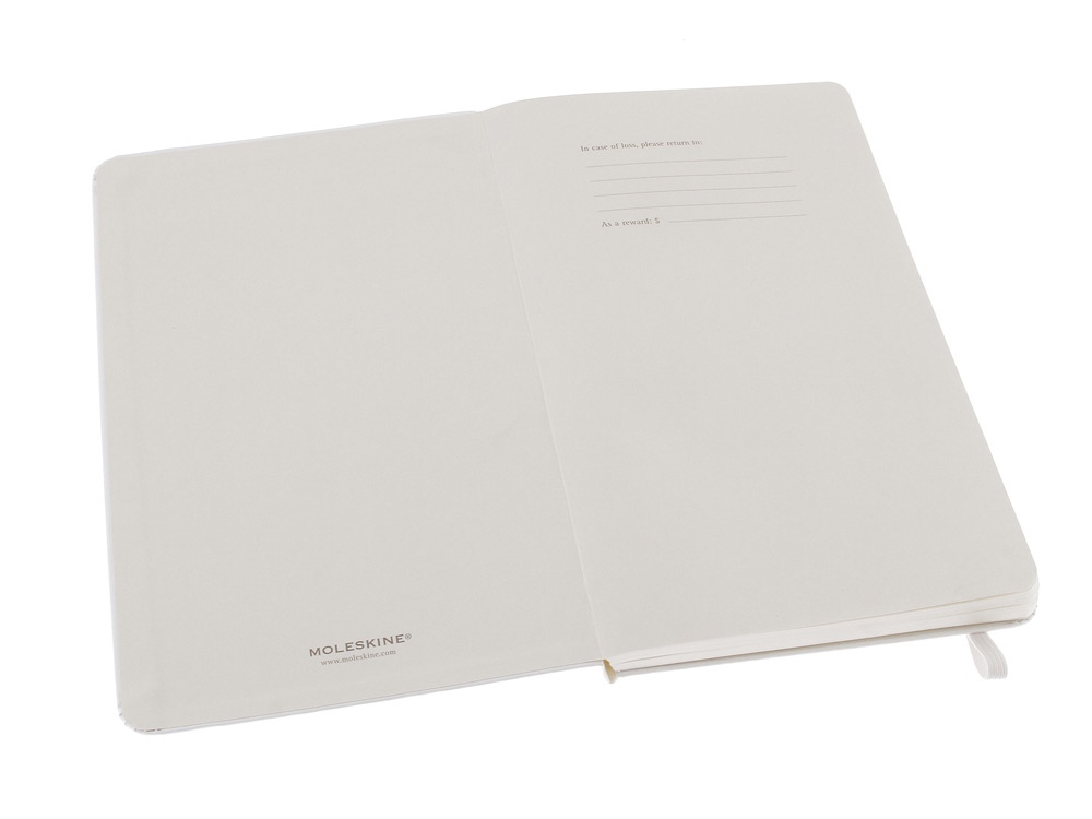 Записная книжка Moleskine Classic (в линейку) в твердой обложке, Large (13х21см), белый-1