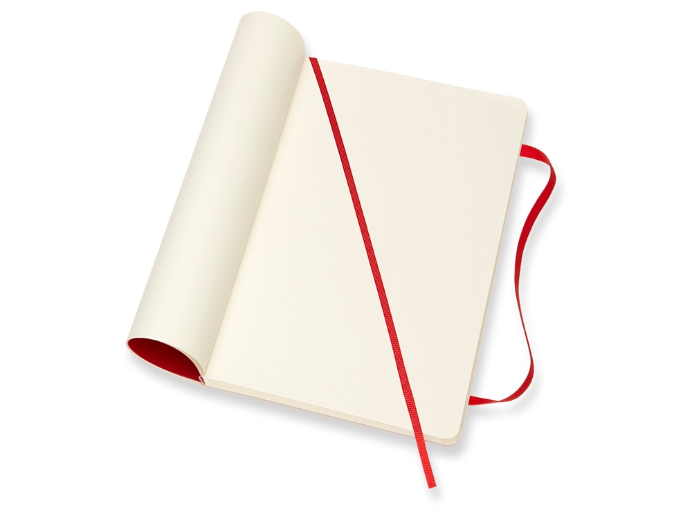 Записная книжка Moleskine Classic Soft (нелинованный), Large (13х21см), красный-2