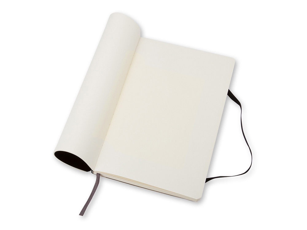 Записная книжка Moleskine Classic Soft (нелинованный), Large (13х21см), черный-2
