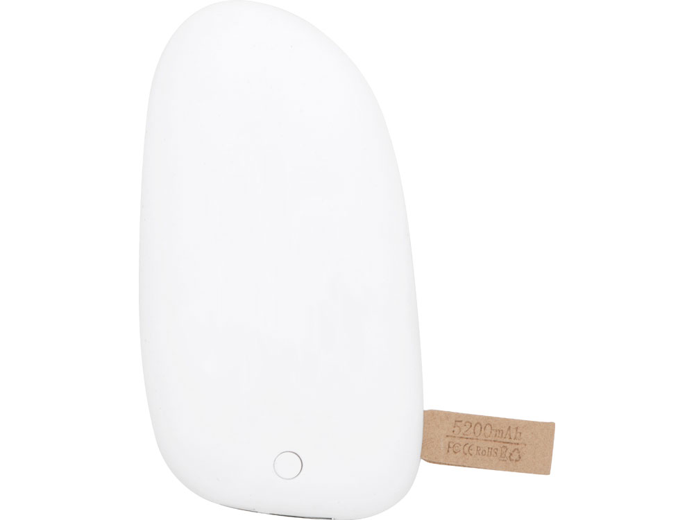 Внешний аккумулятор в форме камня «Stone», 5200 mAh, белый (Р)-2
