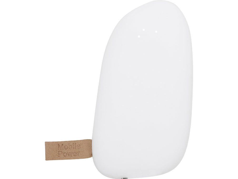 Внешний аккумулятор в форме камня «Stone», 5200 mAh, белый (Р)-3