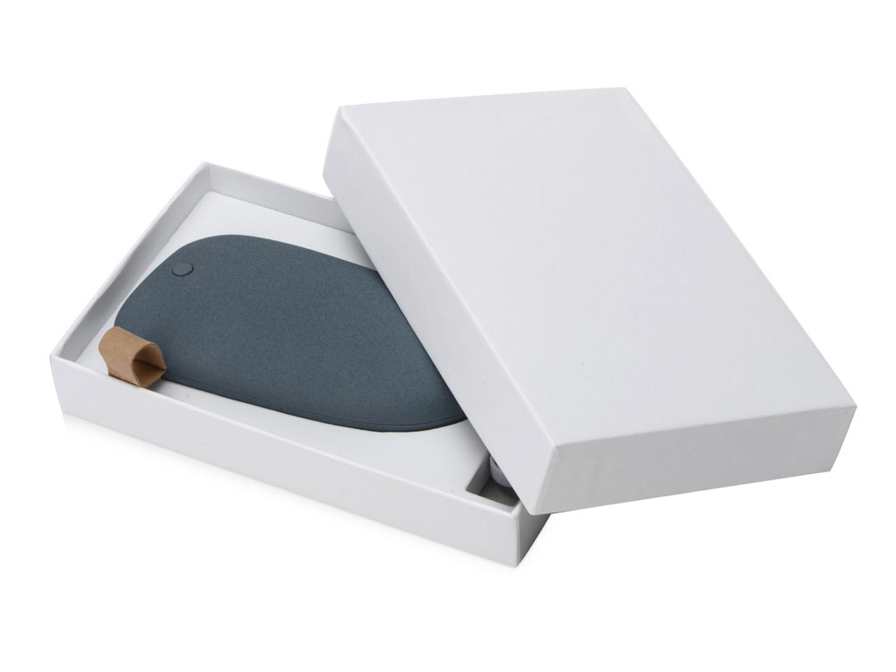 Внешний аккумулятор в форме камня «Stone», 5200 mAh, серо-синий-7