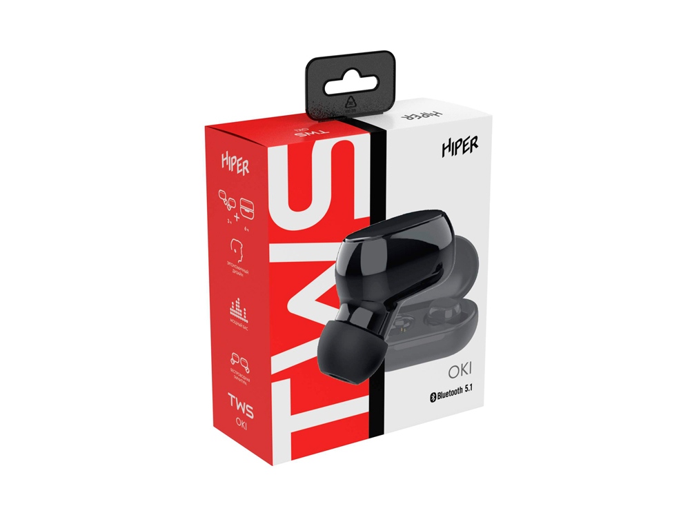 Беспроводные наушники HIPER TWS OKI Black (HTW-LX1) Bluetooth 5.0 гарнитура, Черный (Р)-4