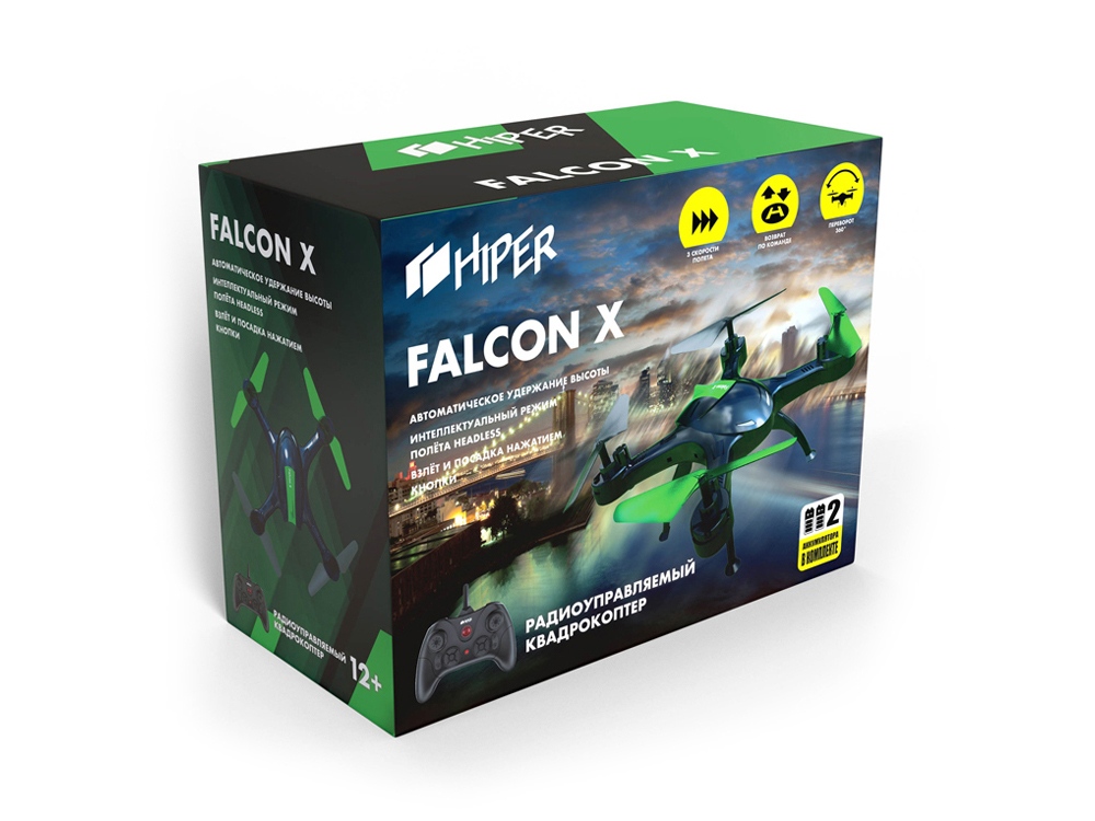 Радиоуправляемый квадрокоптер HIPER "FALCON X"-10