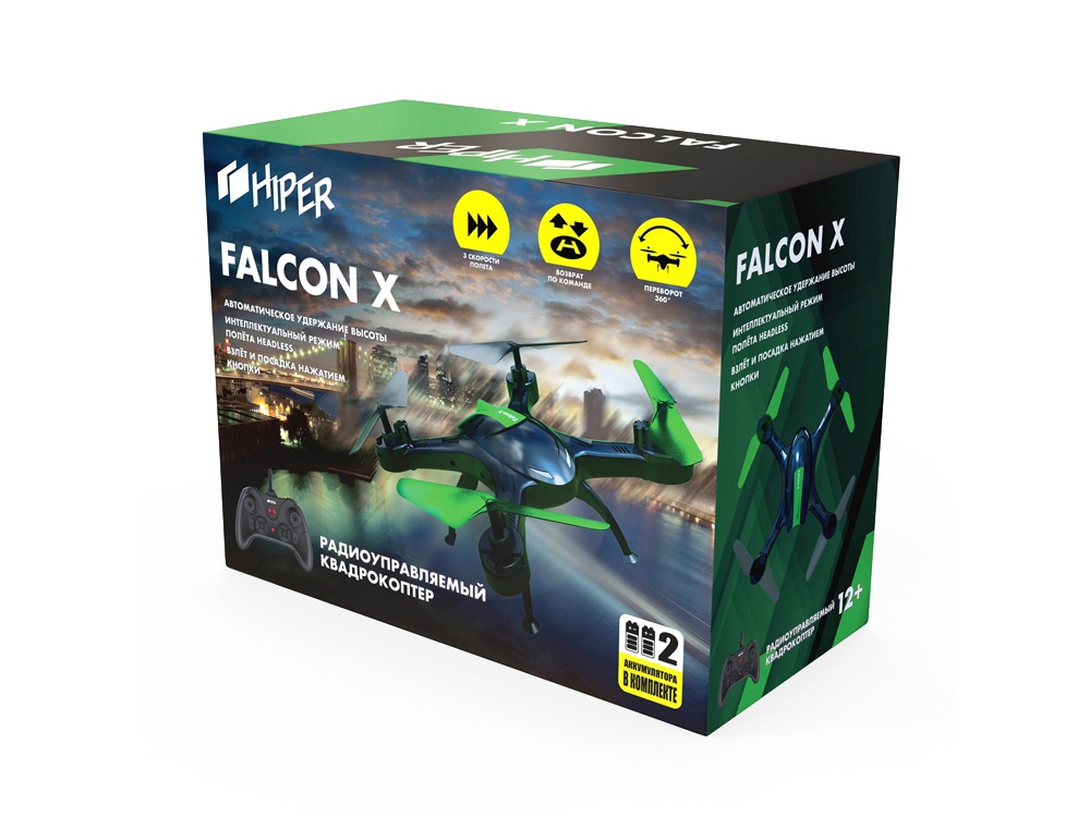 Радиоуправляемый квадрокоптер HIPER "FALCON X"-11