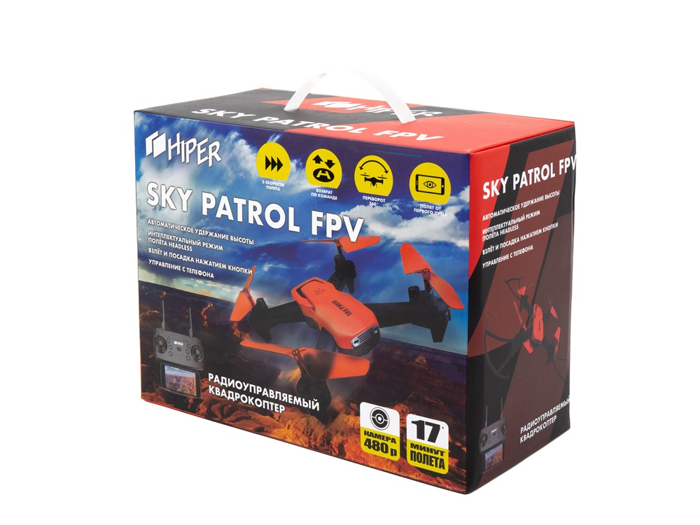 Радиоуправляемый квадрокоптер HIPER  "SKY PATROL FPV"-14