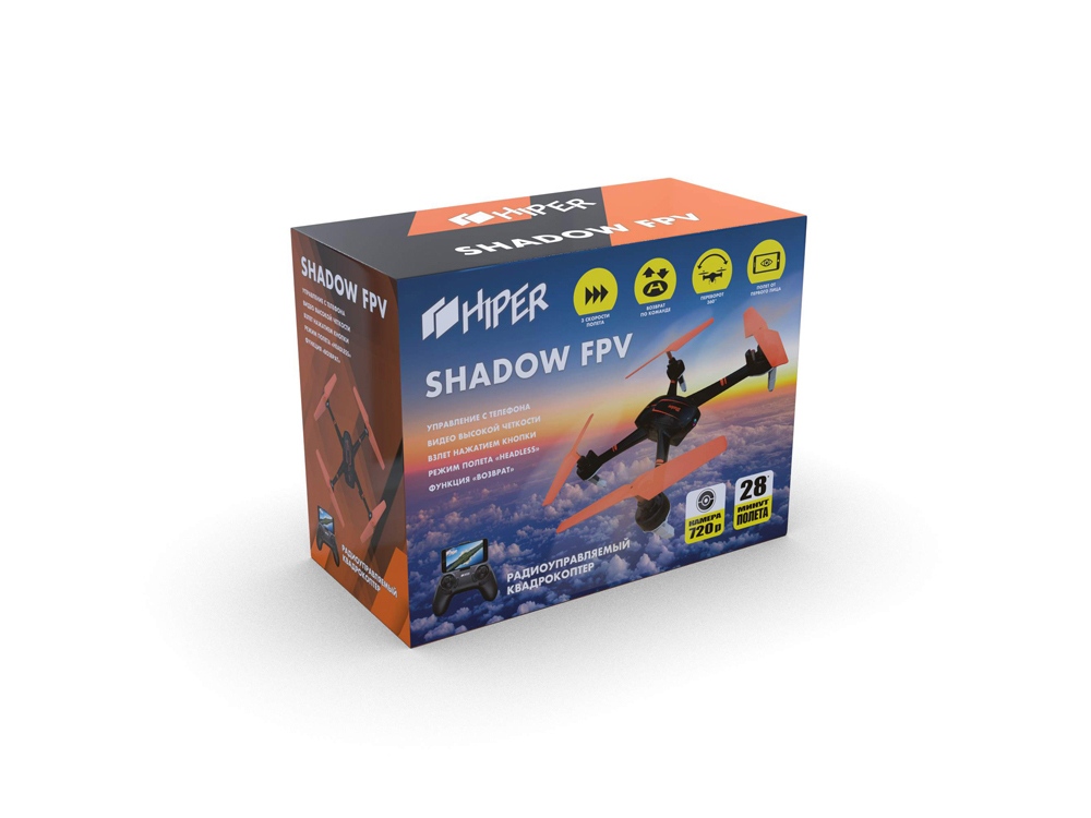 Радиоуправляемый квадрокоптер HIPER "SHADOW FPV" (Р)-16
