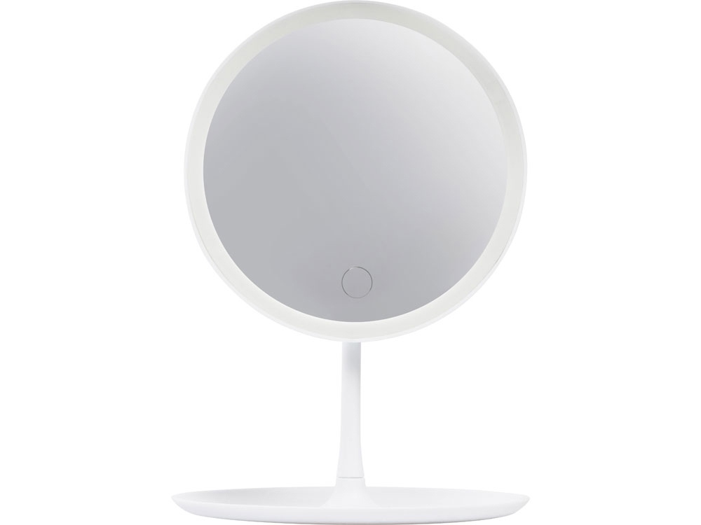 Косметическое зеркало с LED-подсветкой "Beautific", белый-4