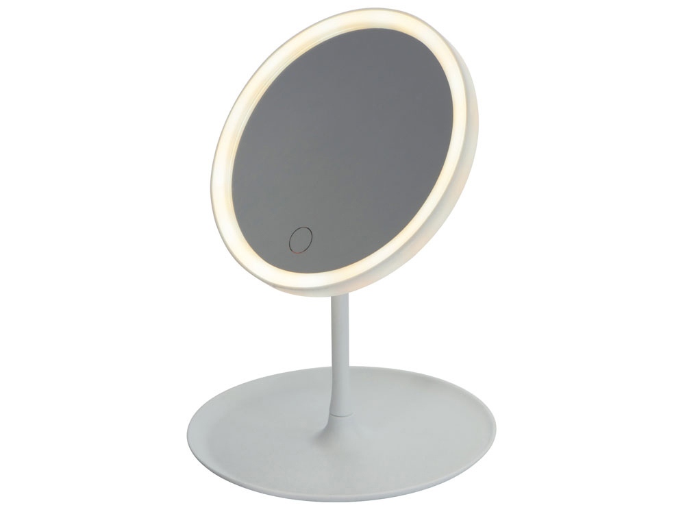 Косметическое зеркало с LED-подсветкой "Beautific", белый-11