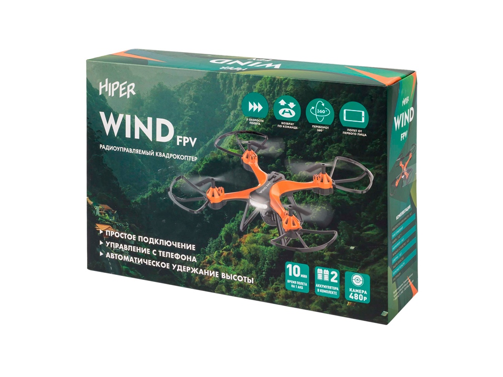 Радиоуправляемый квадрокоптер HIPER "WIND FPV"-7