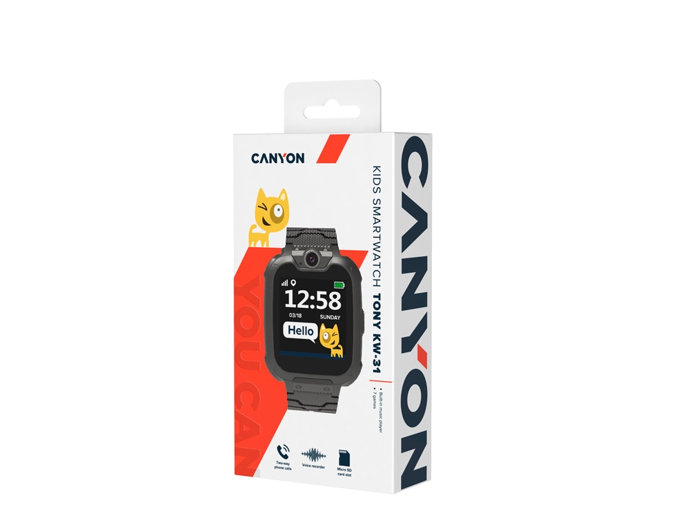 Детские часы Canyon Tony KW-31, черный (Р)-5