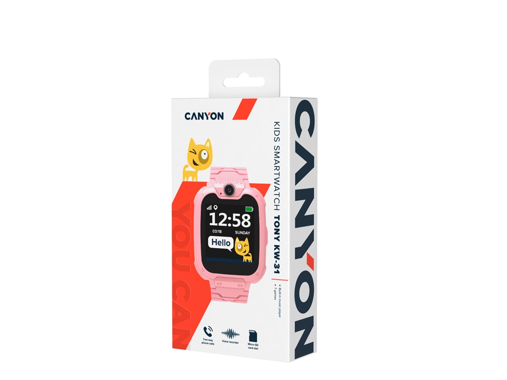Детские часы Canyon Tony KW-31, розовый-5