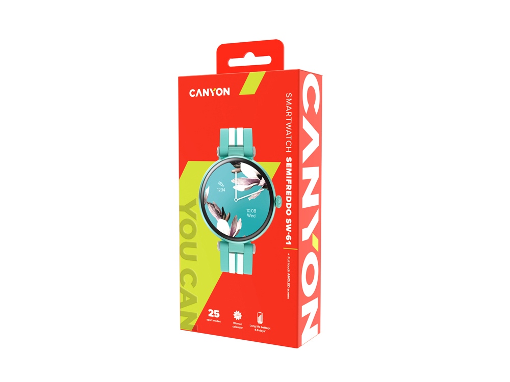 Смарт-часы CANYON "Semifreddo" SW-61, мята-6