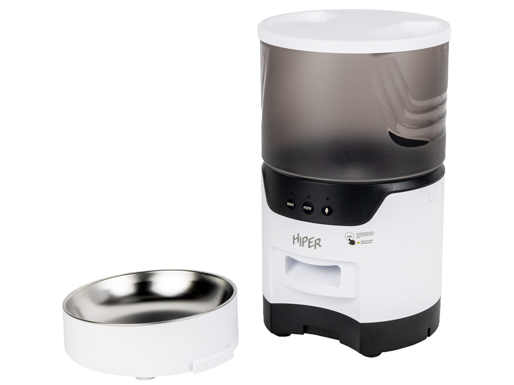 Умная Wi-Fi кормушка «IoT Pet Feeder», 3000 мл, белый/черный-3