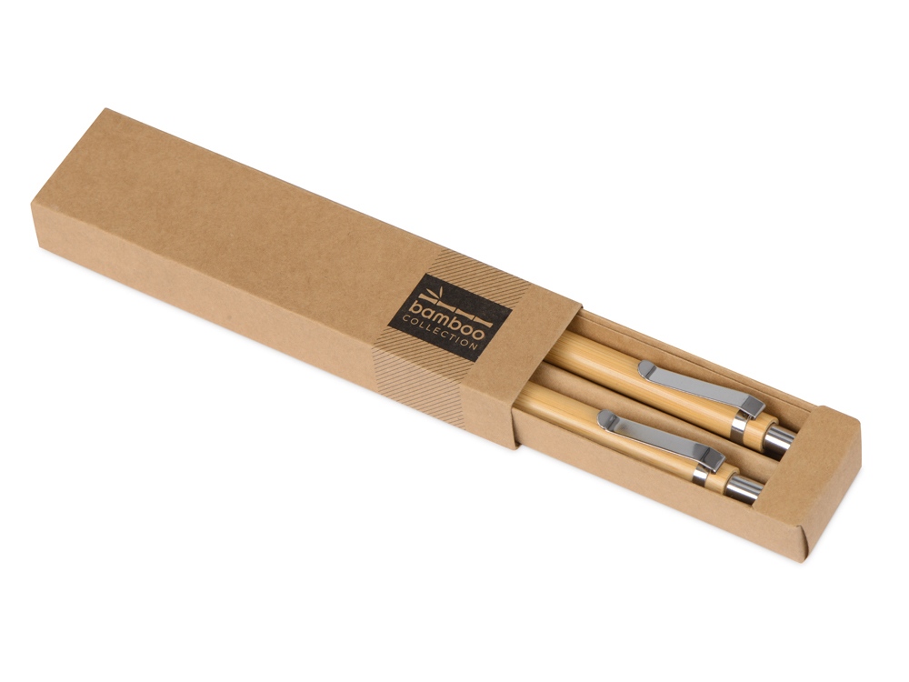 Набор "Bamboo" шариковая ручка и механический карандаш-4