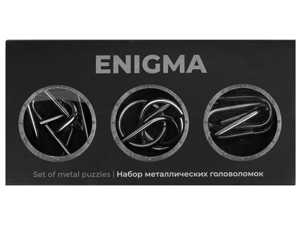 Набор из 3 металлических головоломок в мешочках «Enigma»-4