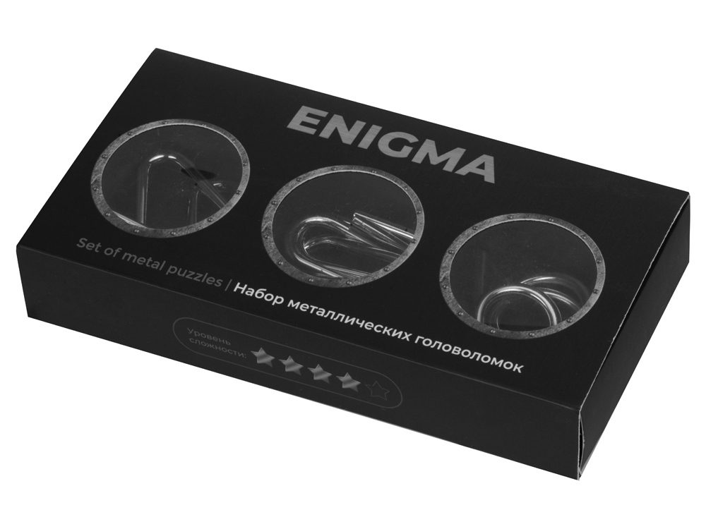 Набор из 3 металлических головоломок в мешочках «Enigma»-5