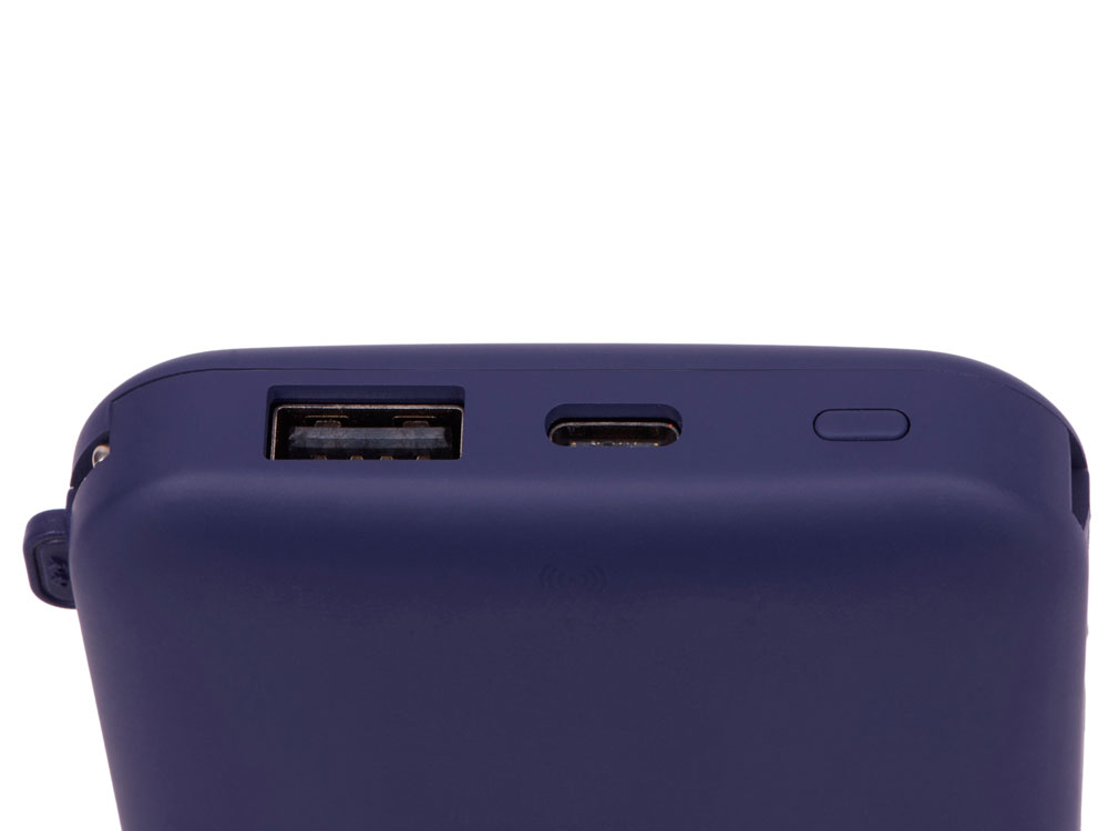 Внешний беспроводной аккумулятор с подсветкой лого «Astro», 10000 mAh, темно-синий (Р)-6