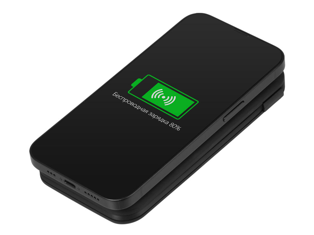 Внешний беспроводной аккумулятор с подсветкой лого «Astro», 10000 mAh, черный-2