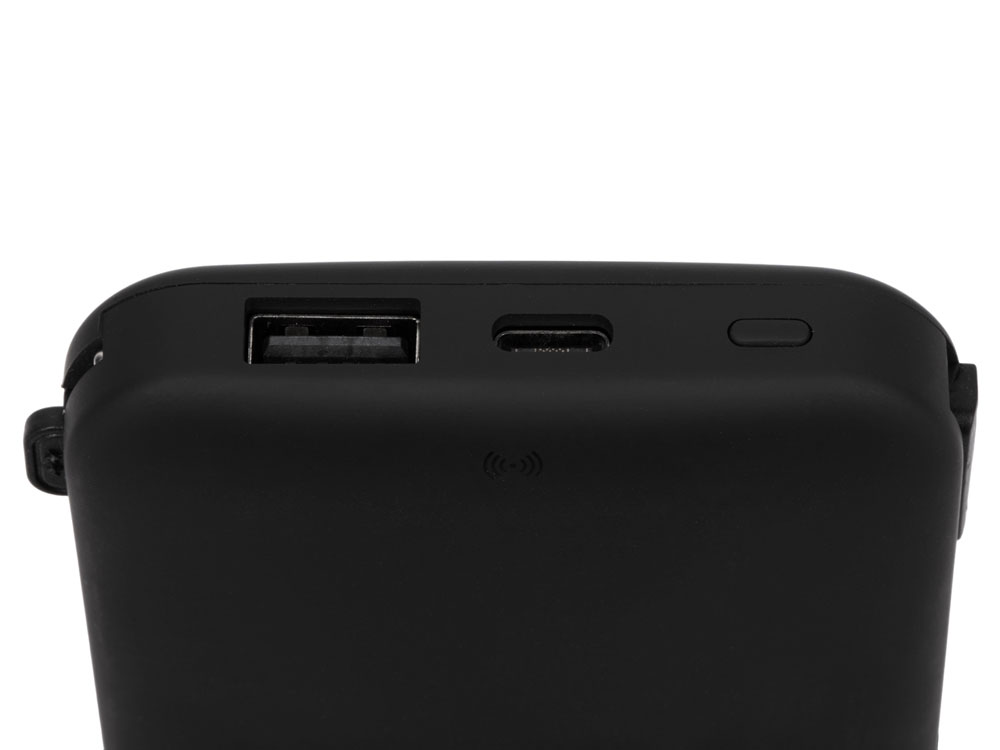 Внешний беспроводной аккумулятор с подсветкой лого «Astro», 10000 mAh, черный-5