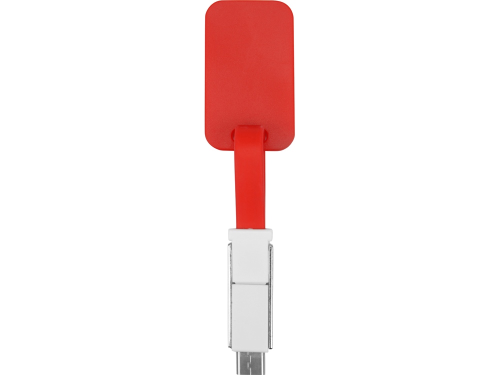 Зарядный кабель 3-в-1 "Charge-it", красный-4