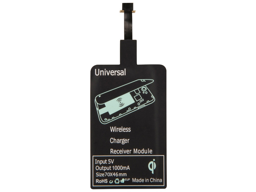 Приёмник Qi для беспроводной зарядки телефона, Micro USB-3