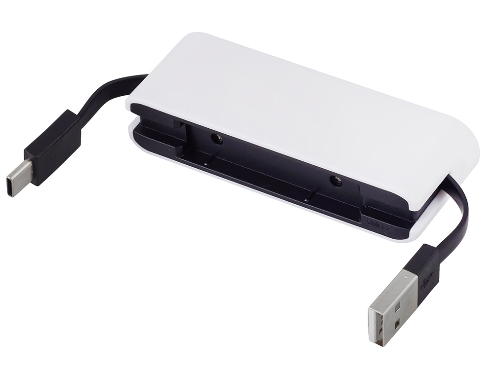 USB-хаб «Hubix» с коннектором 2-в-1 USB-C и USB-A, 2.0, белый-2