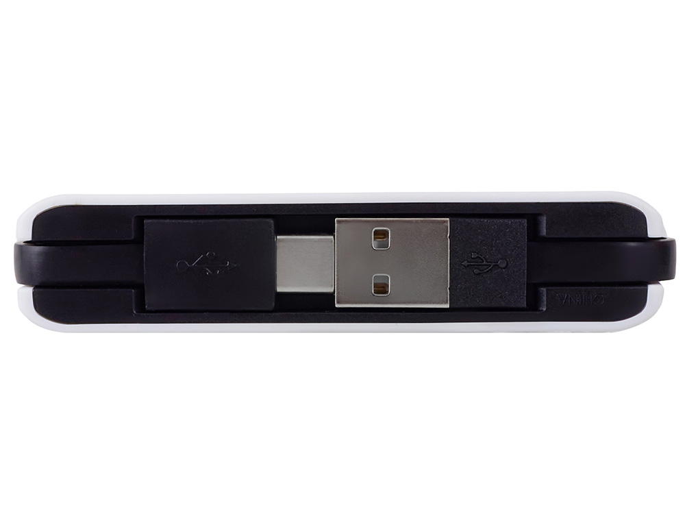 USB-хаб «Hubix» с коннектором 2-в-1 USB-C и USB-A, 2.0, белый-5