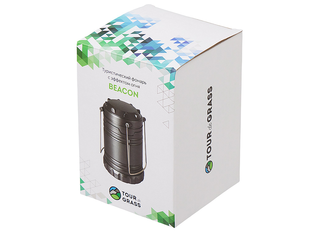 Туристический фонарь с эффектом пламени «Beacon», серый-9