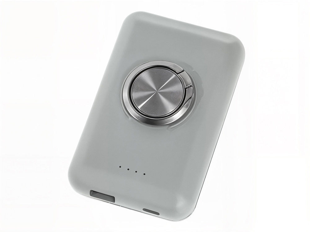 Магнитный беспроводной внешний аккумулятор "MagnetIQ", 5000 mah, 10 W, серый Cool gray 7C-1