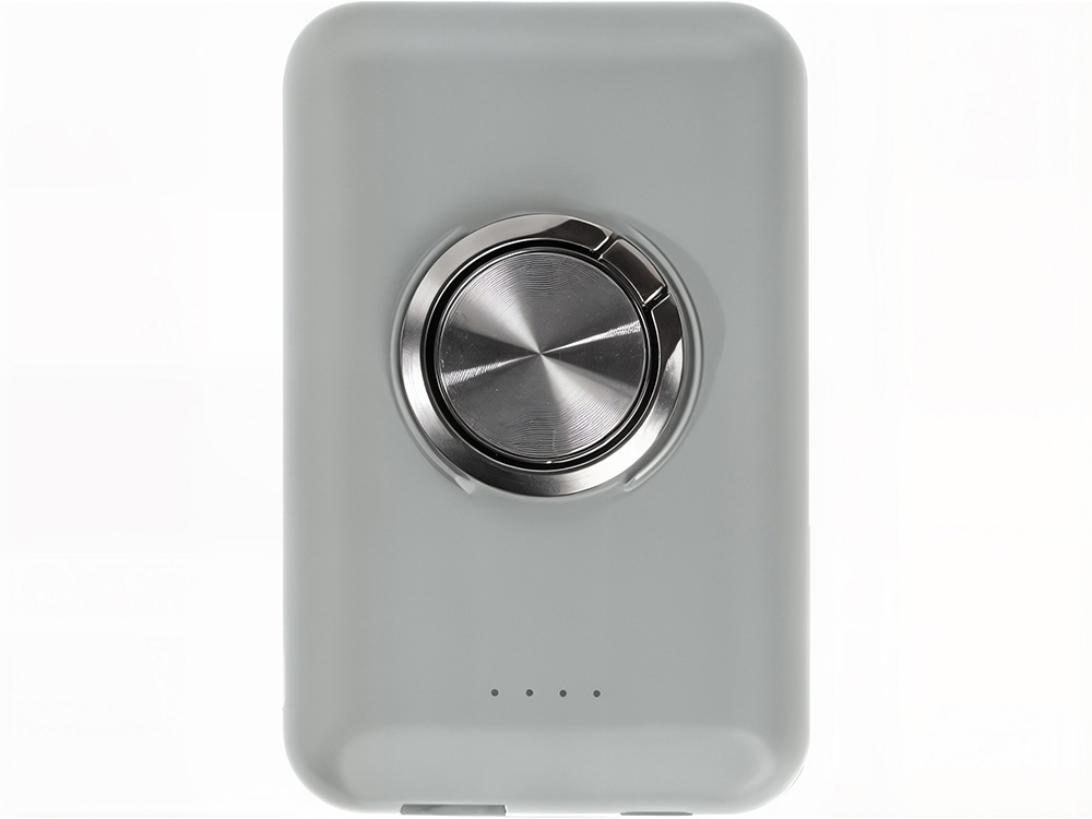 Магнитный беспроводной внешний аккумулятор "MagnetIQ", 5000 mah, 10 W, серый Cool gray 7C-3