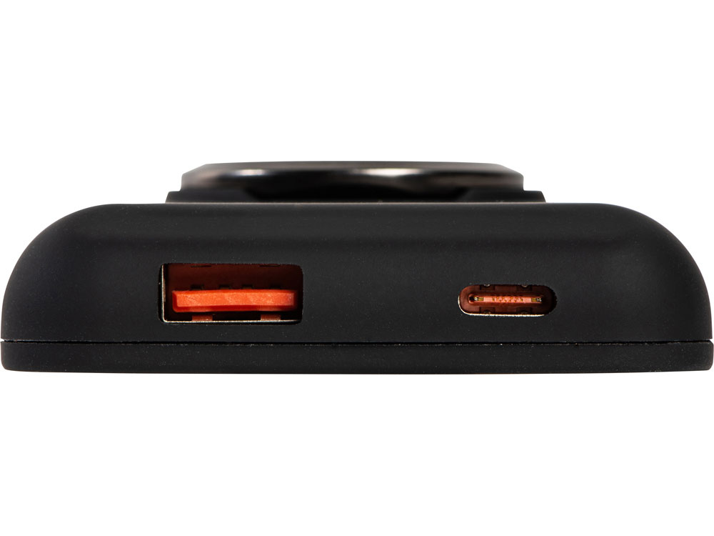 Магнитный беспроводной внешний аккумулятор "MagnetIQ", 5000 mah, 10 W, черный (Р)-12