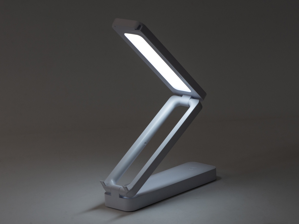 Складывающаяся LED лампа с беспроводной зарядкой «Lightfold», белый-2