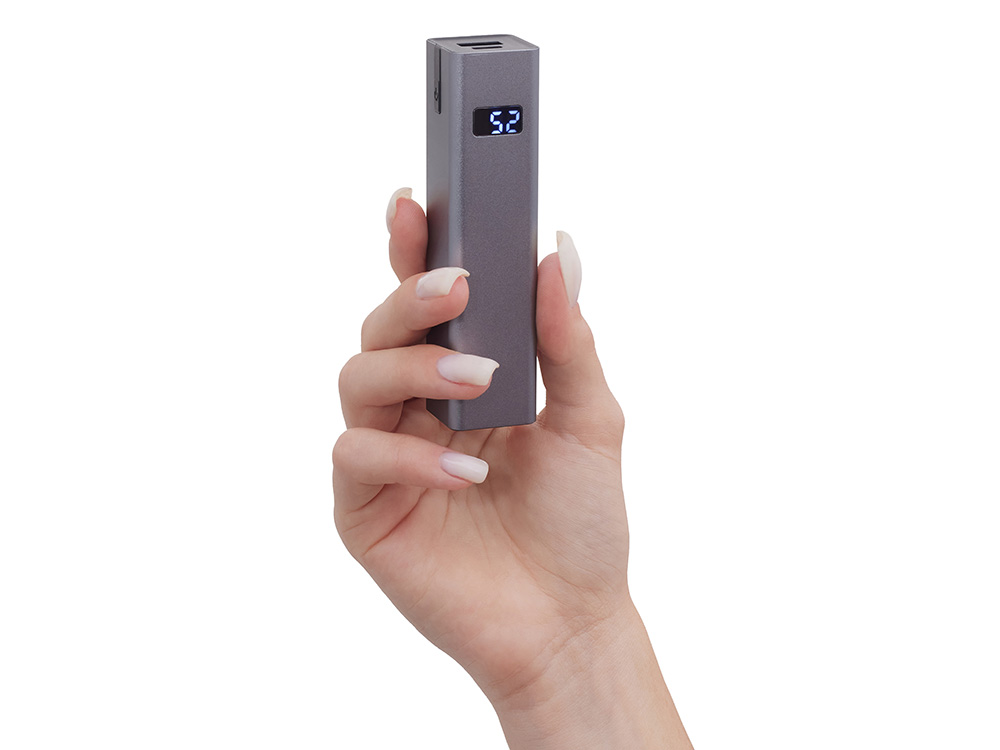Внешний аккумулятор «Rail», 5000 mAh, темно-серый-7