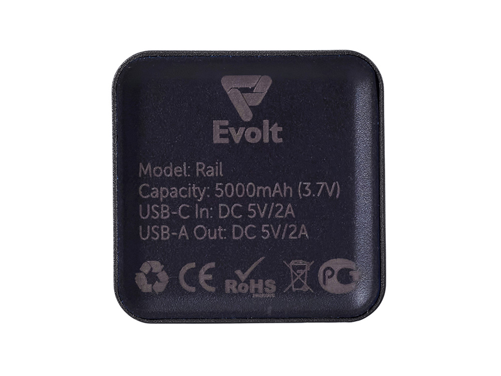 Внешний аккумулятор «Rail», 5000 mAh, черный-6