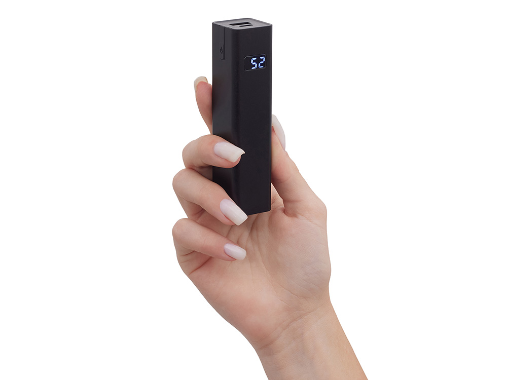 Внешний аккумулятор «Rail», 5000 mAh, черный-7