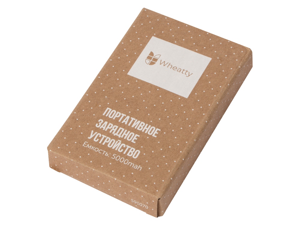 Портативное зарядное устройство "Wheatty", 5000 mAh-9