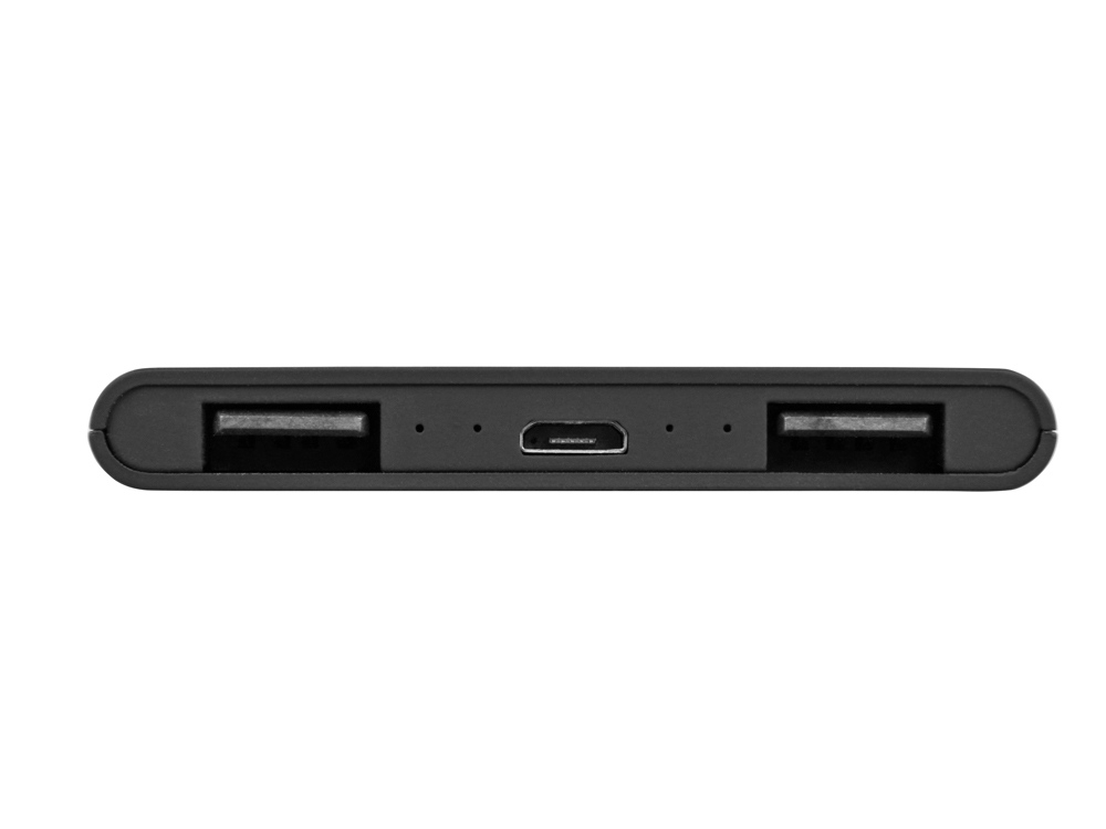 Портативное зарядное устройство с красной подсветкой логотипа «Faros», soft-touch, 4000 mAh-5