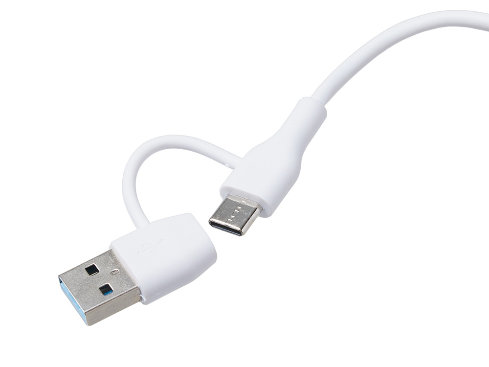 USB хаб «Memo», 2*USB, 2*Type C, бамбук-10